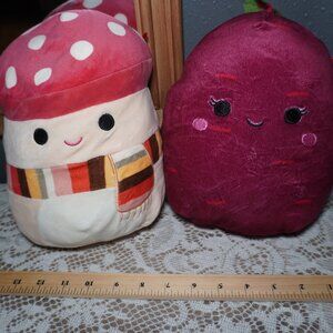 Squishmallow 8” MALCOLM the mushroom 8" Wilde Beet Spring Vegetable Food Squad